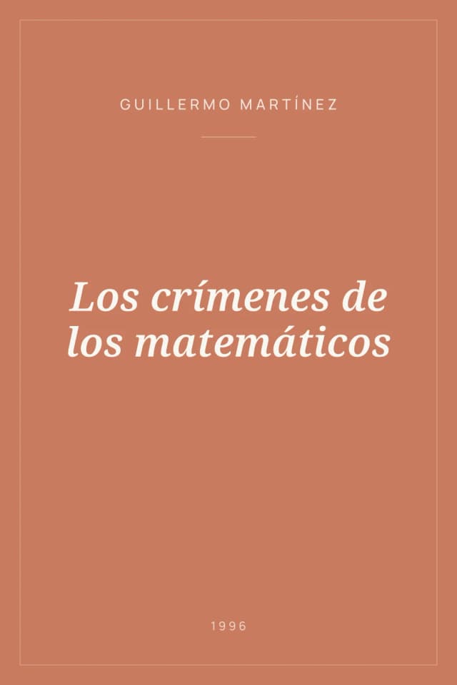 Portada de Los crímenes de los matemáticos