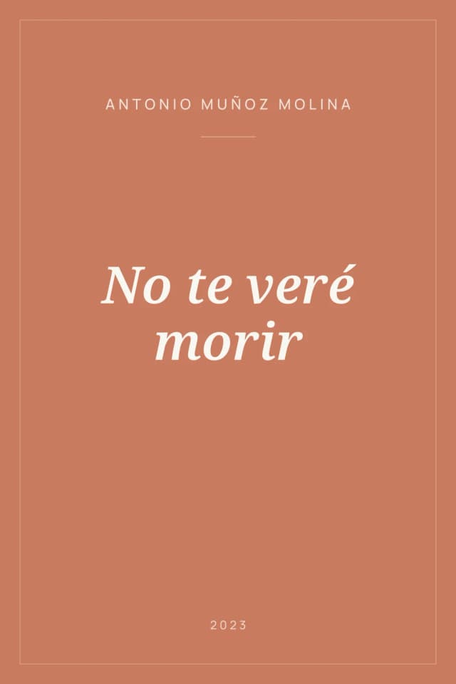 Portada de No te veré morir