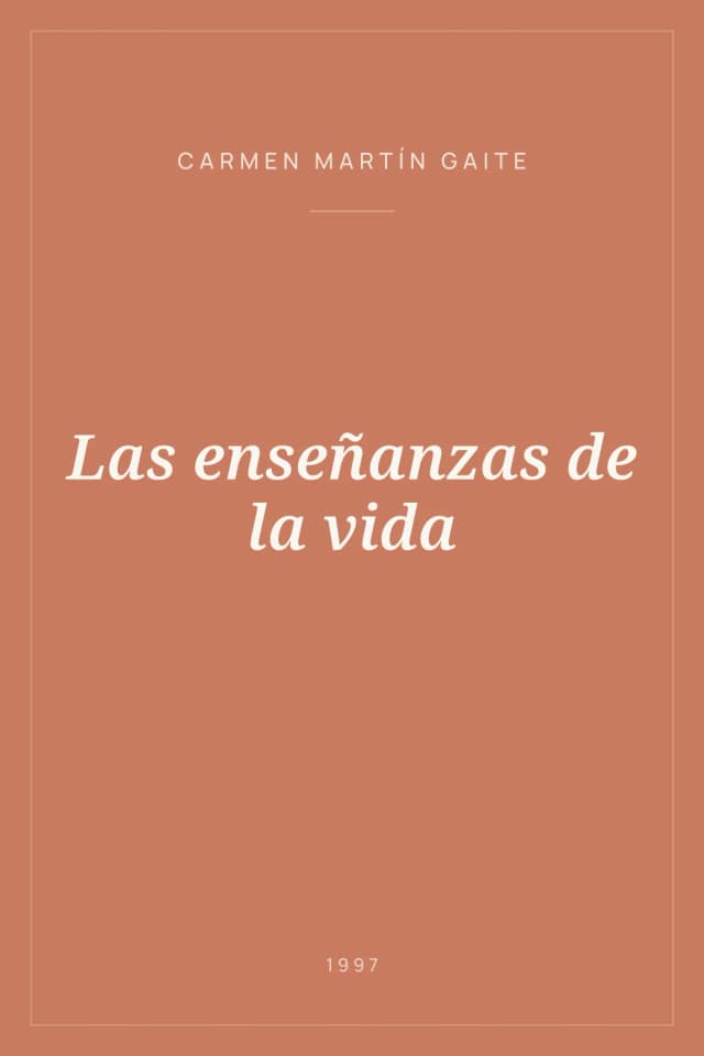Portada de Las enseñanzas de la vida