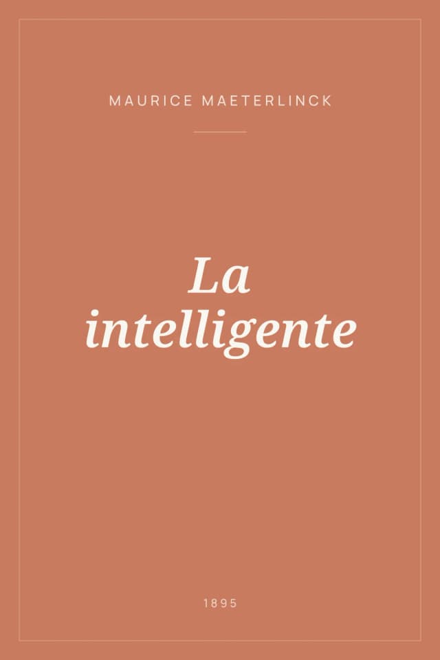 Portada de La intelligente