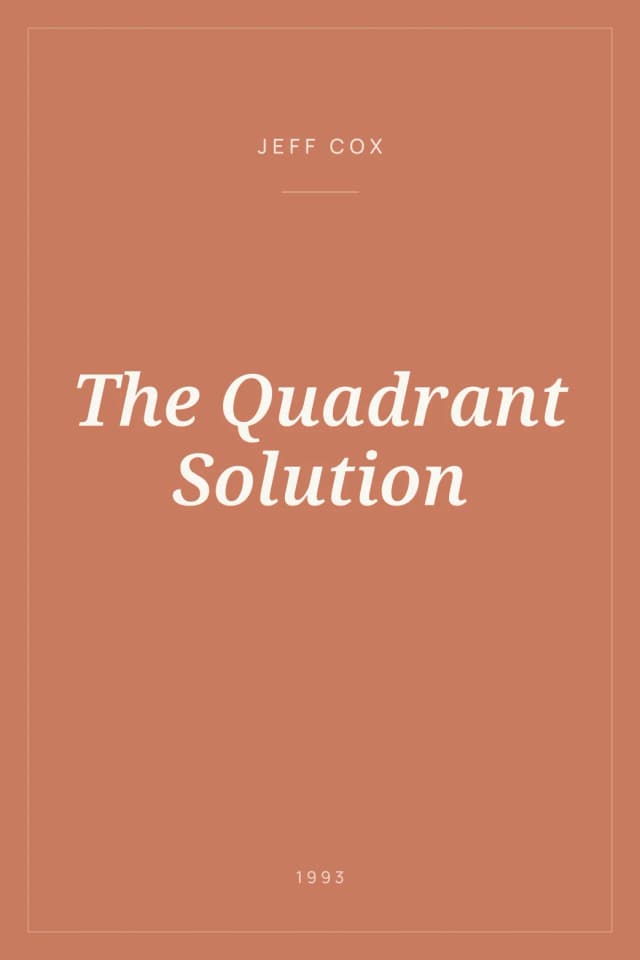 Portada de The Quadrant Solution
