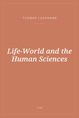 Portada de Life-World and the Human Sciences
