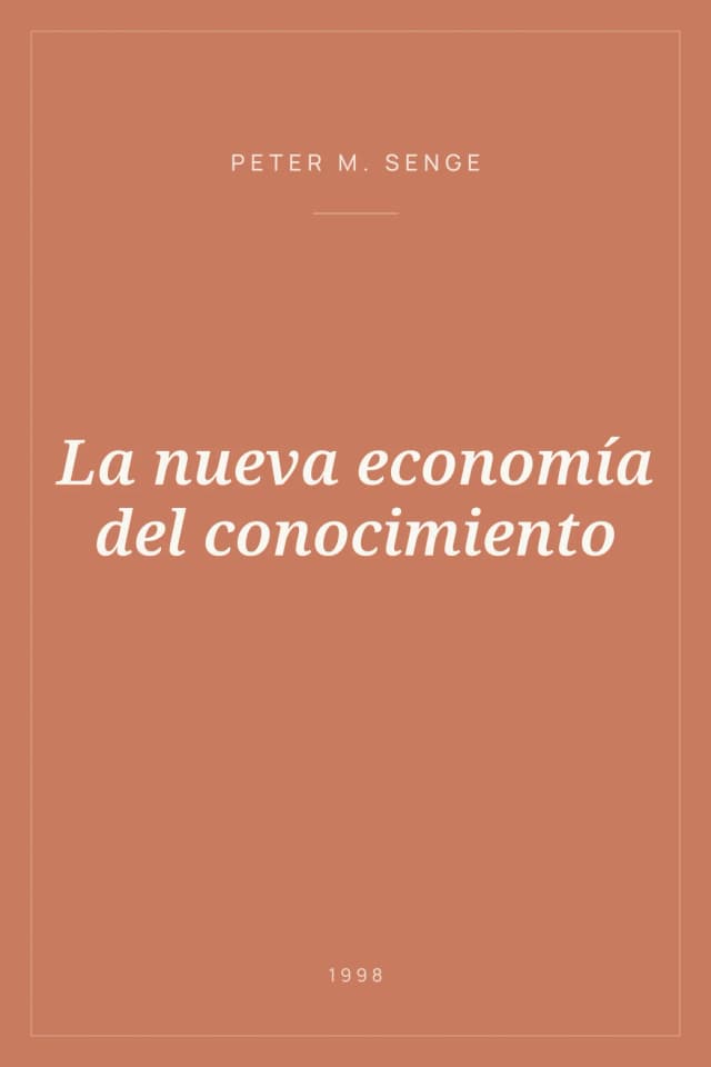 Portada de La nueva economía del conocimiento