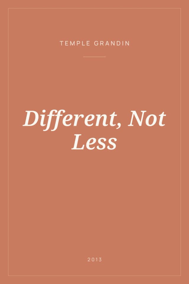 Portada de Different, Not Less