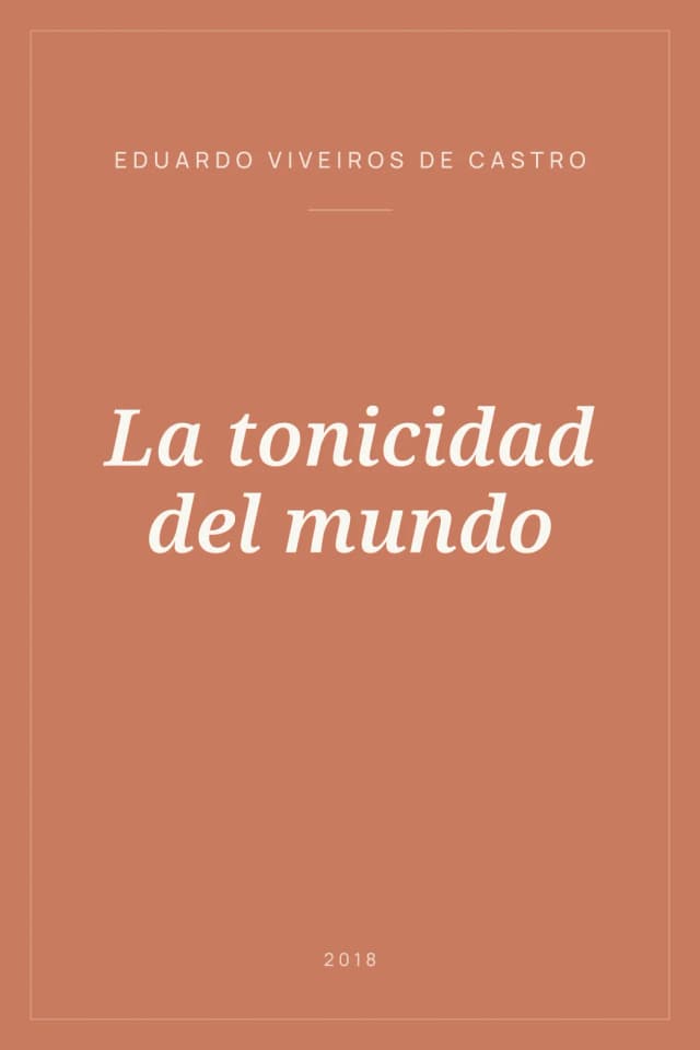 Portada de La tonicidad del mundo