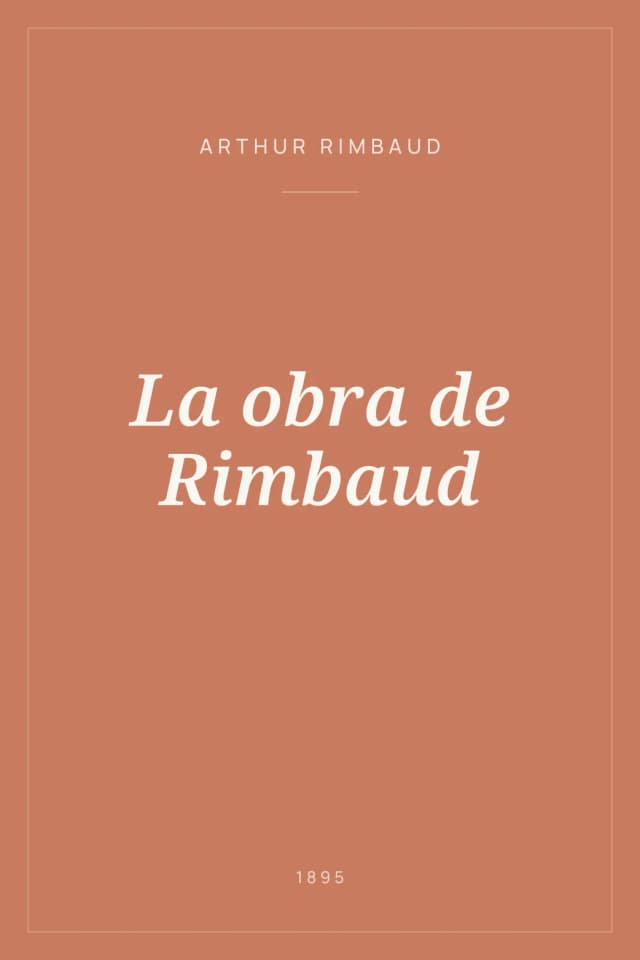 Portada de La obra de Rimbaud