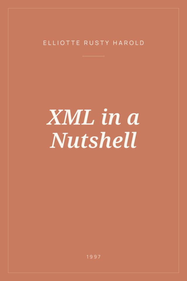 Portada de XML in a Nutshell