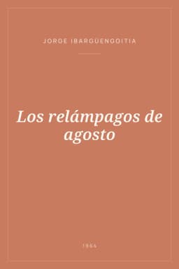 Portada de Los relámpagos de agosto
