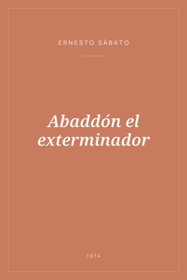 Portada de Abaddón el exterminador