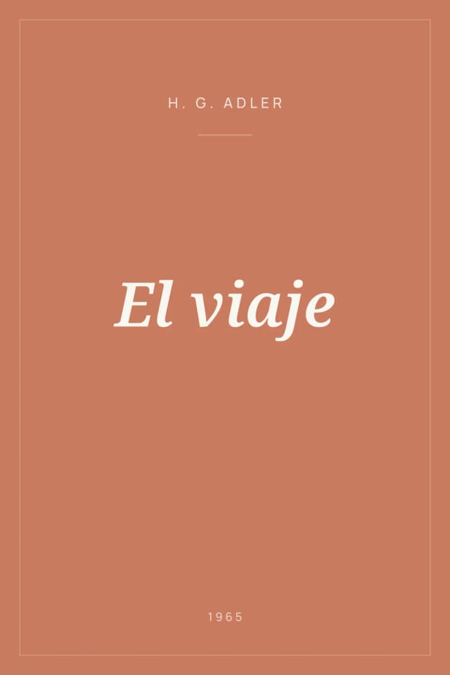 Portada de El viaje