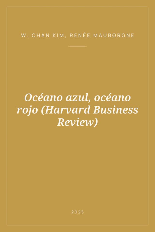 Portada de Océano azul, océano rojo (Harvard Business Review)