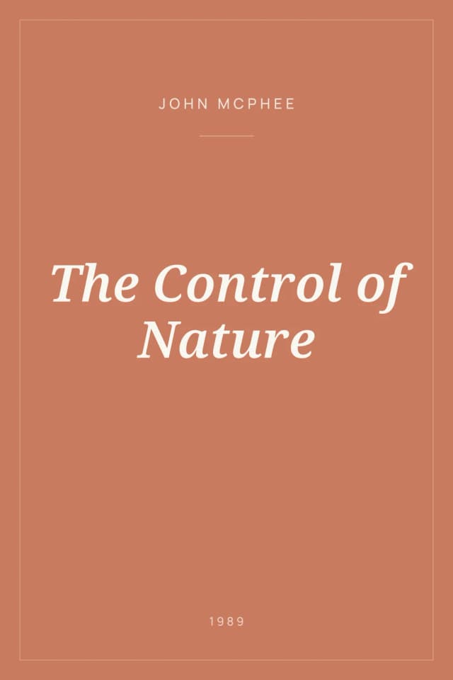 Portada de The Control of Nature