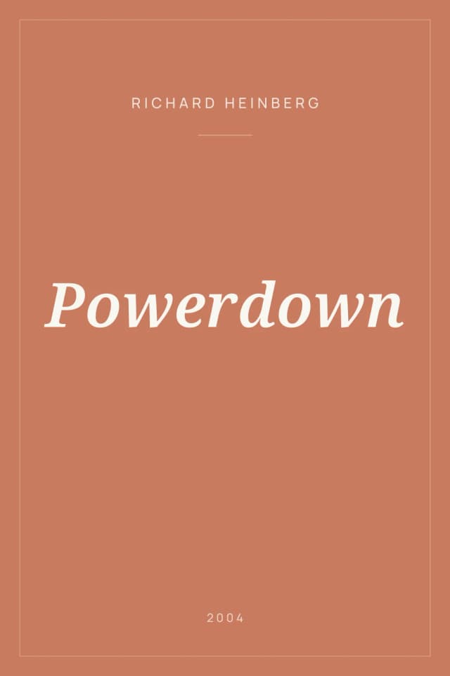 Portada de Powerdown