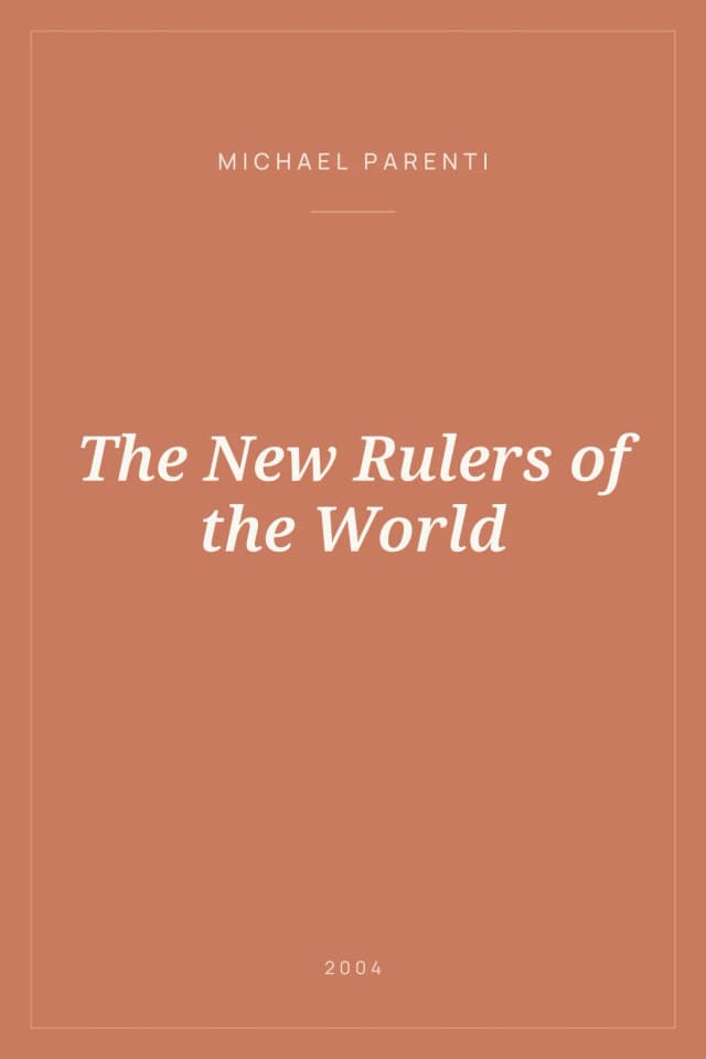 Portada de The New Rulers of the World