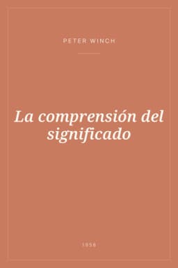 Portada de La comprensión del significado