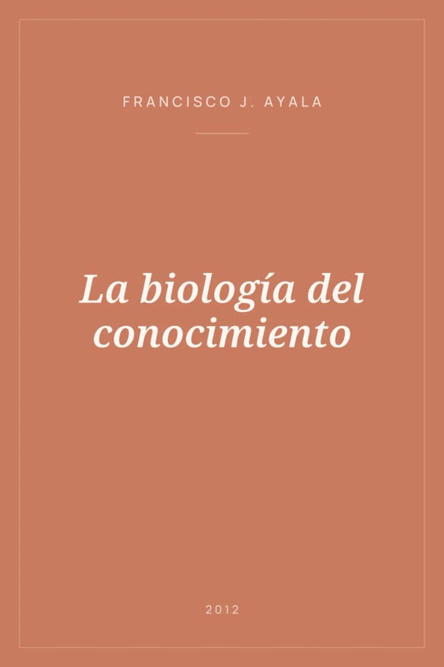 Portada de La biología del conocimiento