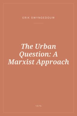 Portada de The Urban Question: A Marxist Approach