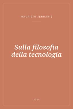 Portada de Sulla filosofia della tecnologia