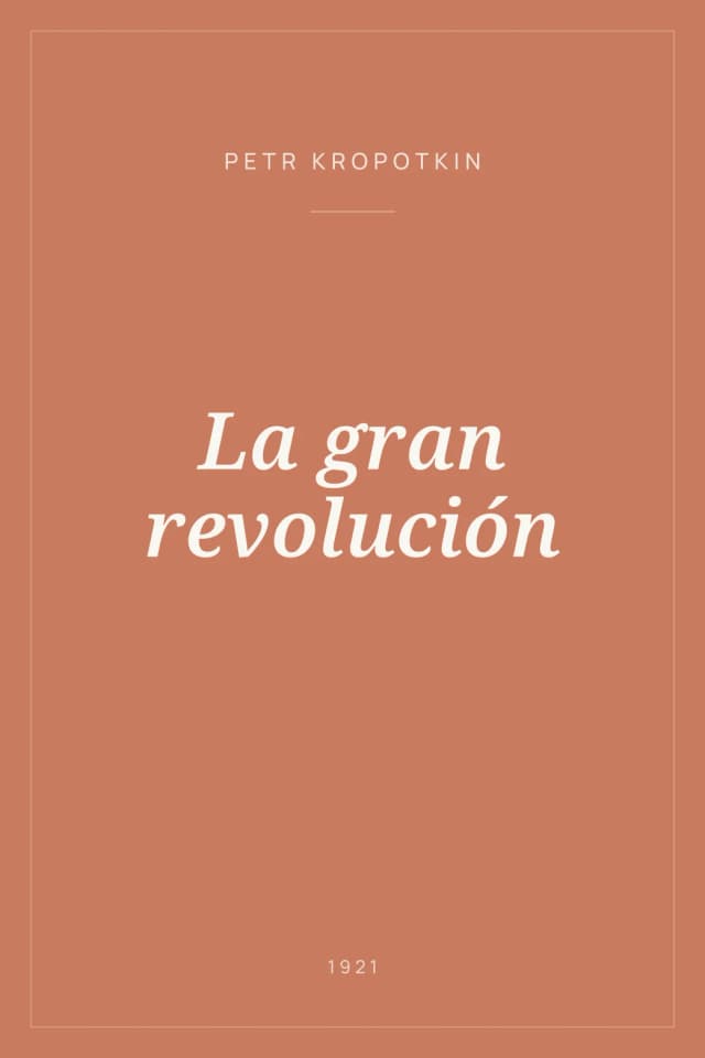 Portada de La gran revolución