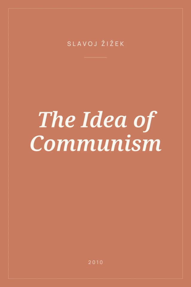 Portada de The Idea of Communism
