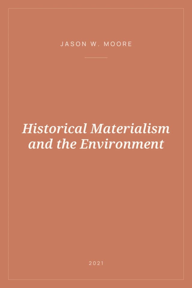 Portada de Historical Materialism and the Environment