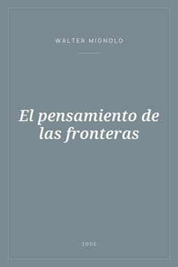 Portada de El pensamiento de las fronteras