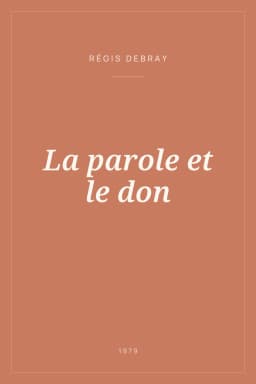 Portada de La parole et le don
