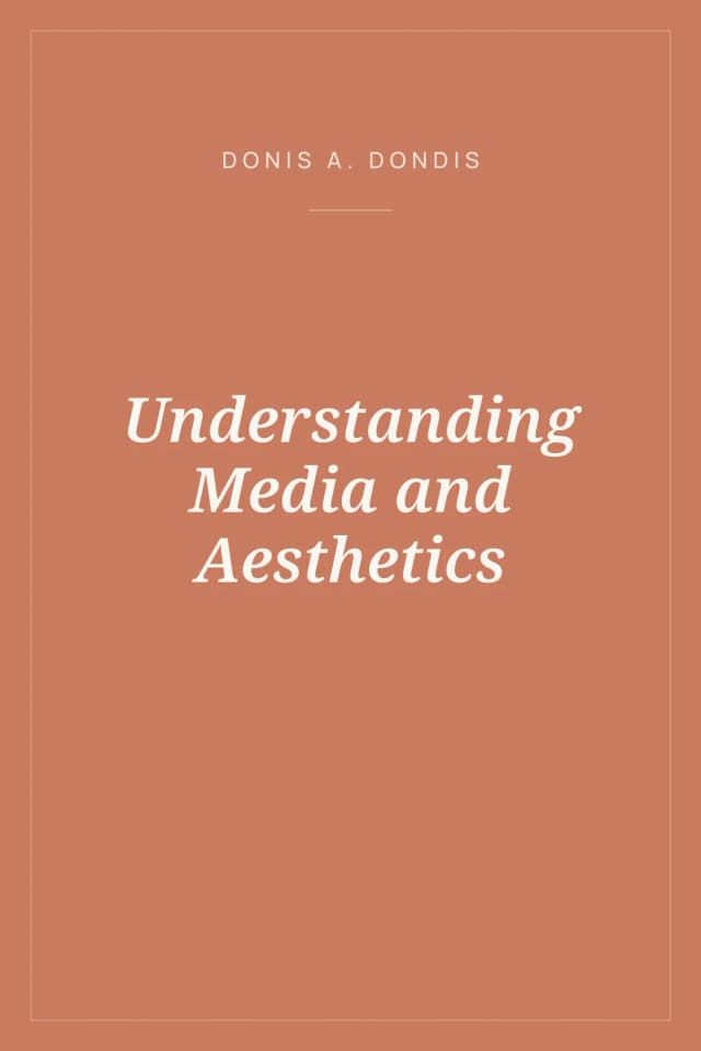 Portada de Understanding Media and Aesthetics
