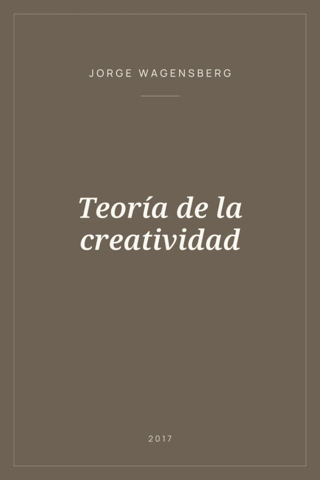 Portada de Teoría de la creatividad