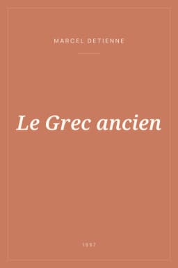 Portada de Le Grec ancien