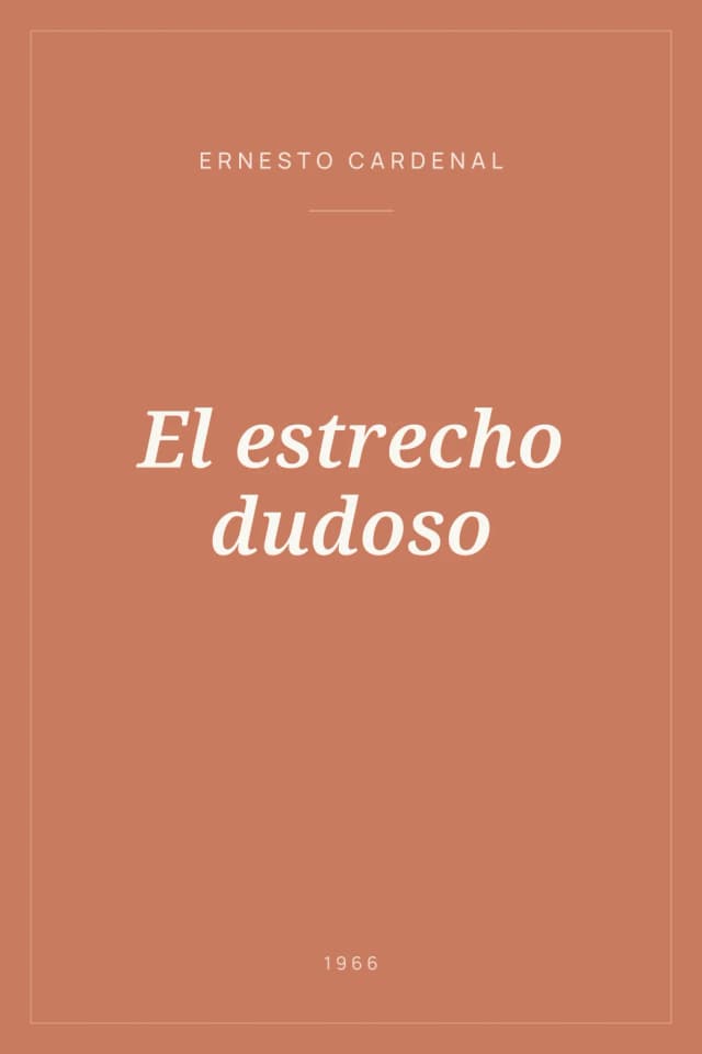 Portada de El estrecho dudoso