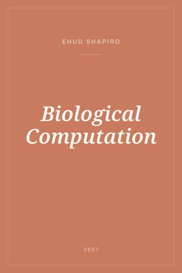 Portada de Biological Computation