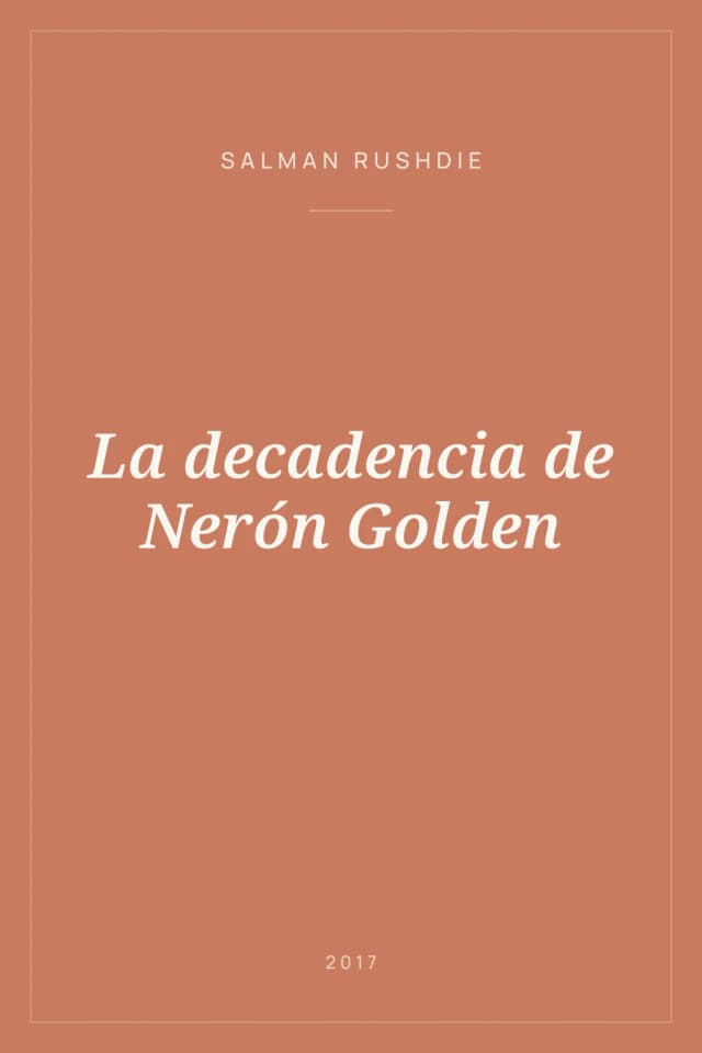 Portada de La decadencia de Nerón Golden