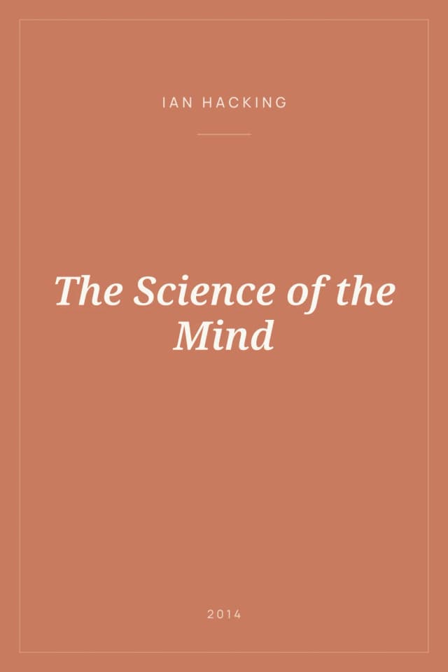Portada de The Science of the Mind