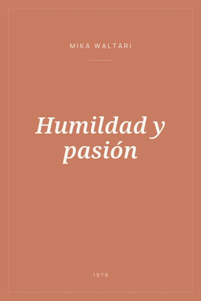 Portada de Humildad y pasión