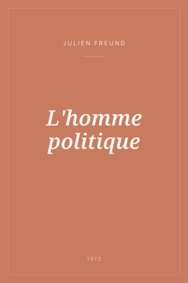 Portada de L'homme politique