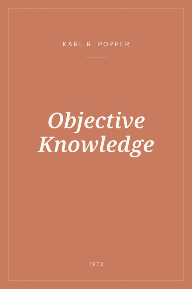 Portada de Objective Knowledge
