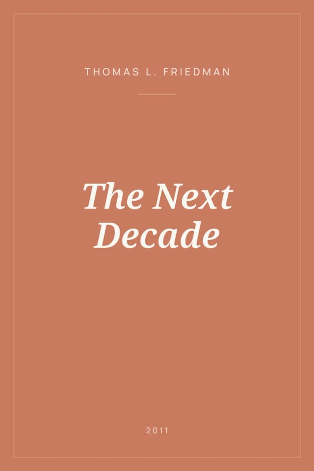 Portada de The Next Decade