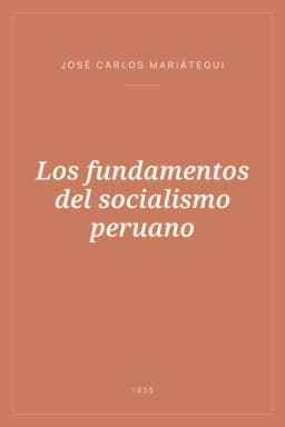 Portada de Los fundamentos del socialismo peruano