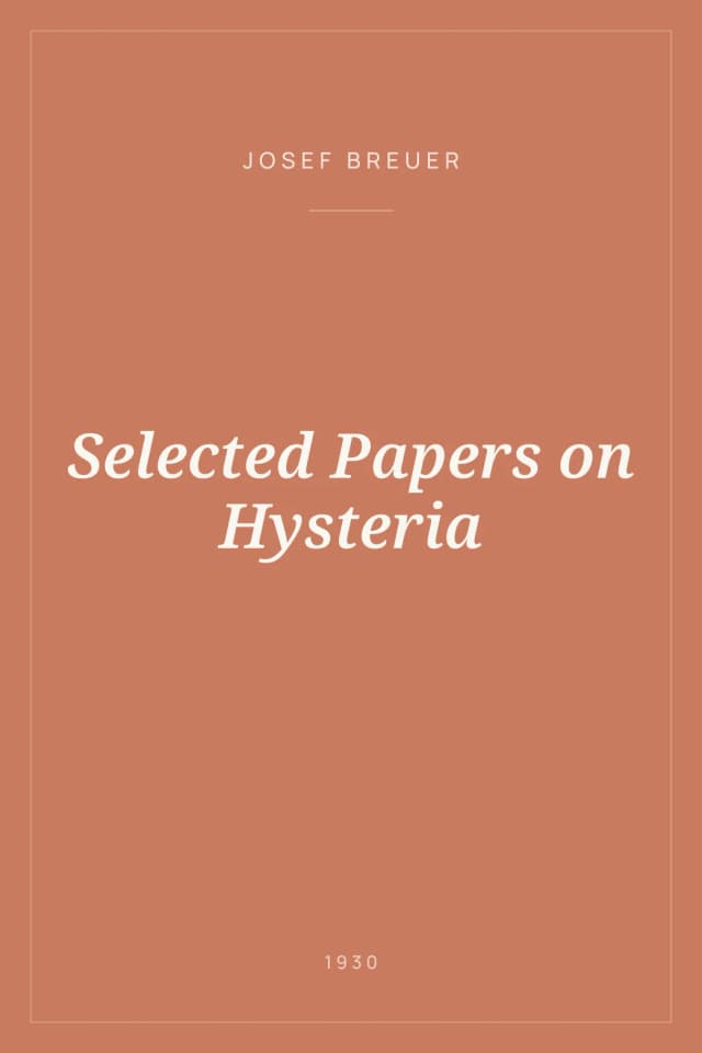 Portada de Selected Papers on Hysteria