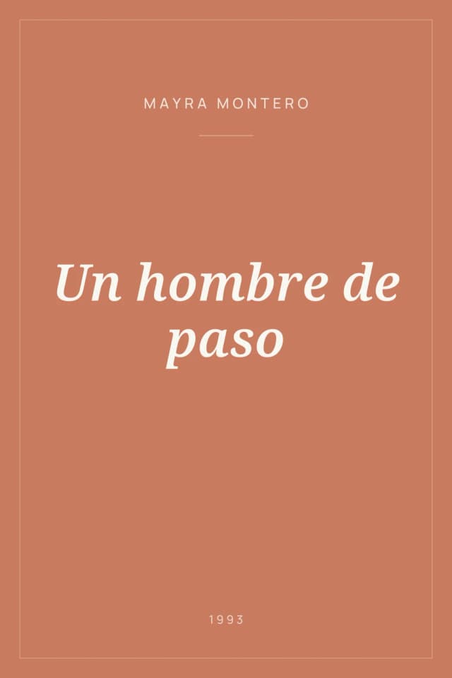 Portada de Un hombre de paso