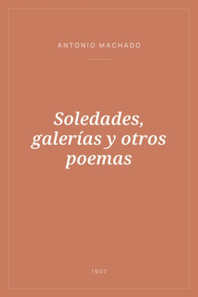 Portada de Soledades, galerías y otros poemas