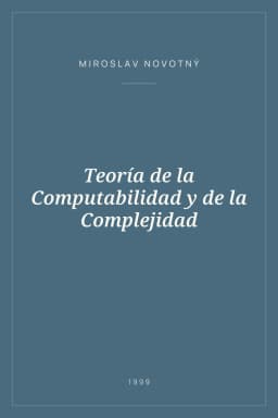 Portada de Teoría de la Computabilidad y de la Complejidad