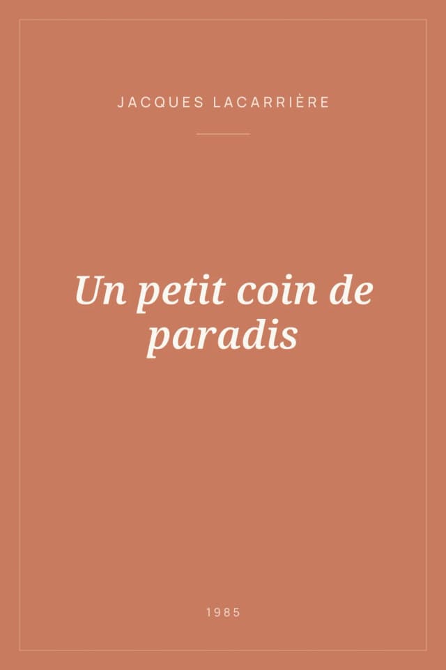 Portada de Un petit coin de paradis
