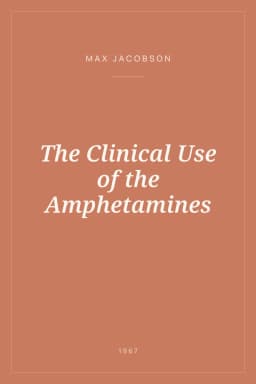 Portada de The Clinical Use of the Amphetamines