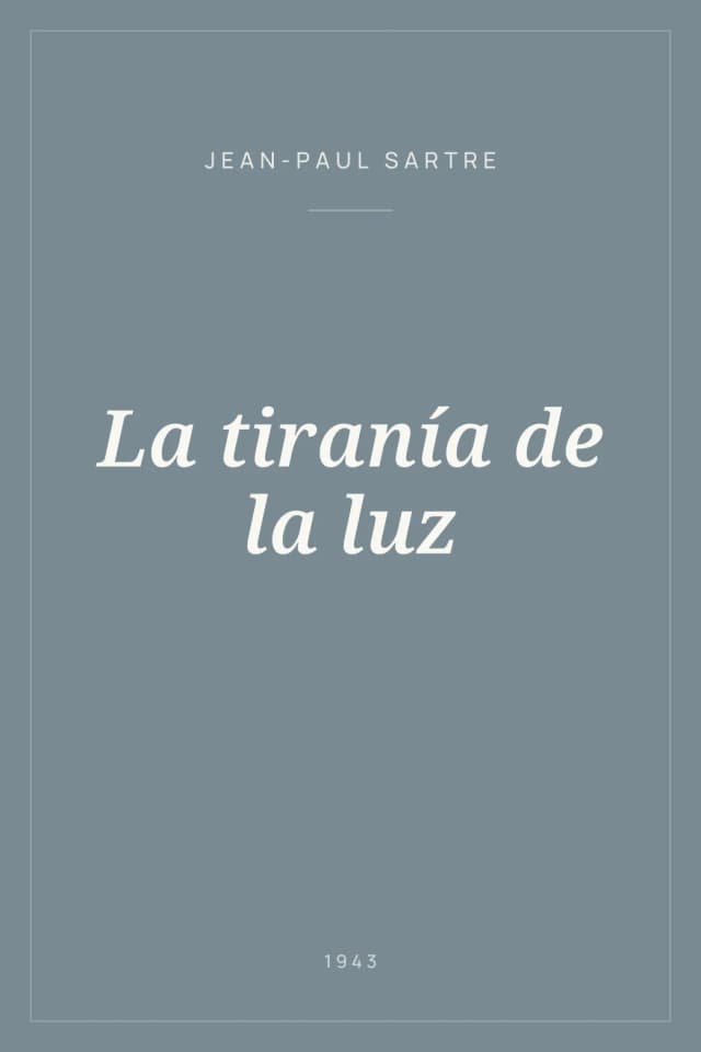 Portada de La tiranía de la luz