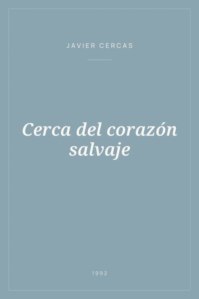 Portada de Cerca del corazón salvaje