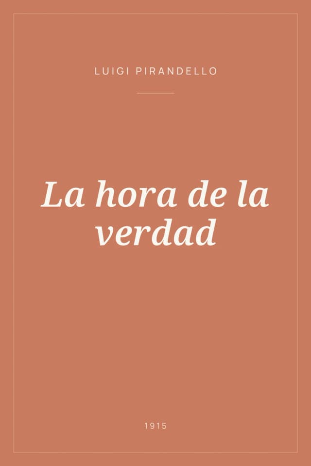 Portada de La hora de la verdad
