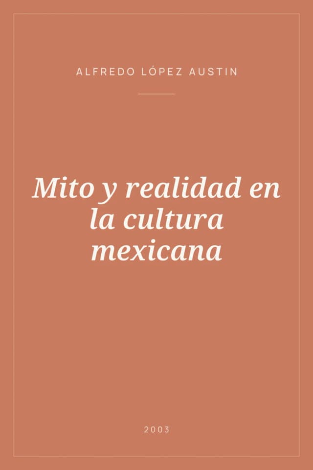 Portada de Mito y realidad en la cultura mexicana