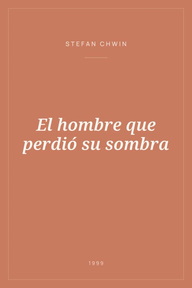 Portada de El hombre que perdió su sombra